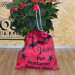 Saco Navidad personalizado Santa Claus "Rojo"