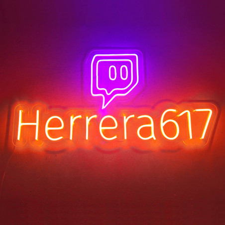 Neón Twitch + Tu Nombre