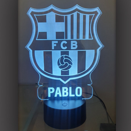 Lámpara FCB con nombre