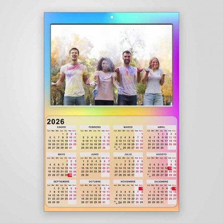 Calendario de pared A3 con foto