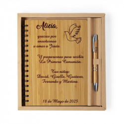 Libreta con bolígrafo (Comunión Paloma)