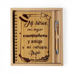 Libreta con bolígrafo (Héroe papá)