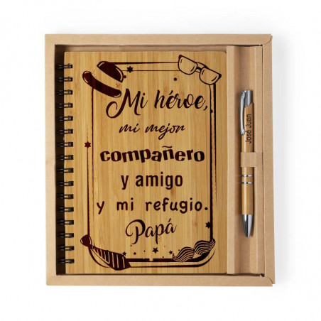 Libreta con bolígrafo (Héroe papá)