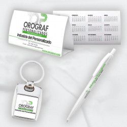 Pack Oferta, calendarios, llaveros y bolígrafo
